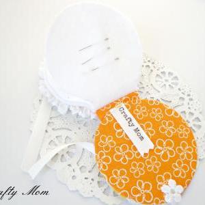 Macaron Sewing Accessorie-needle Case White Ribbon