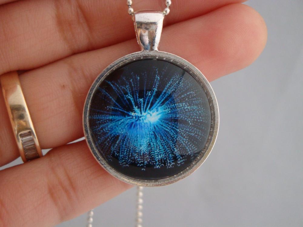 Life Under Water Glass Pendant Necklacedeep Ocean Series on Luulla